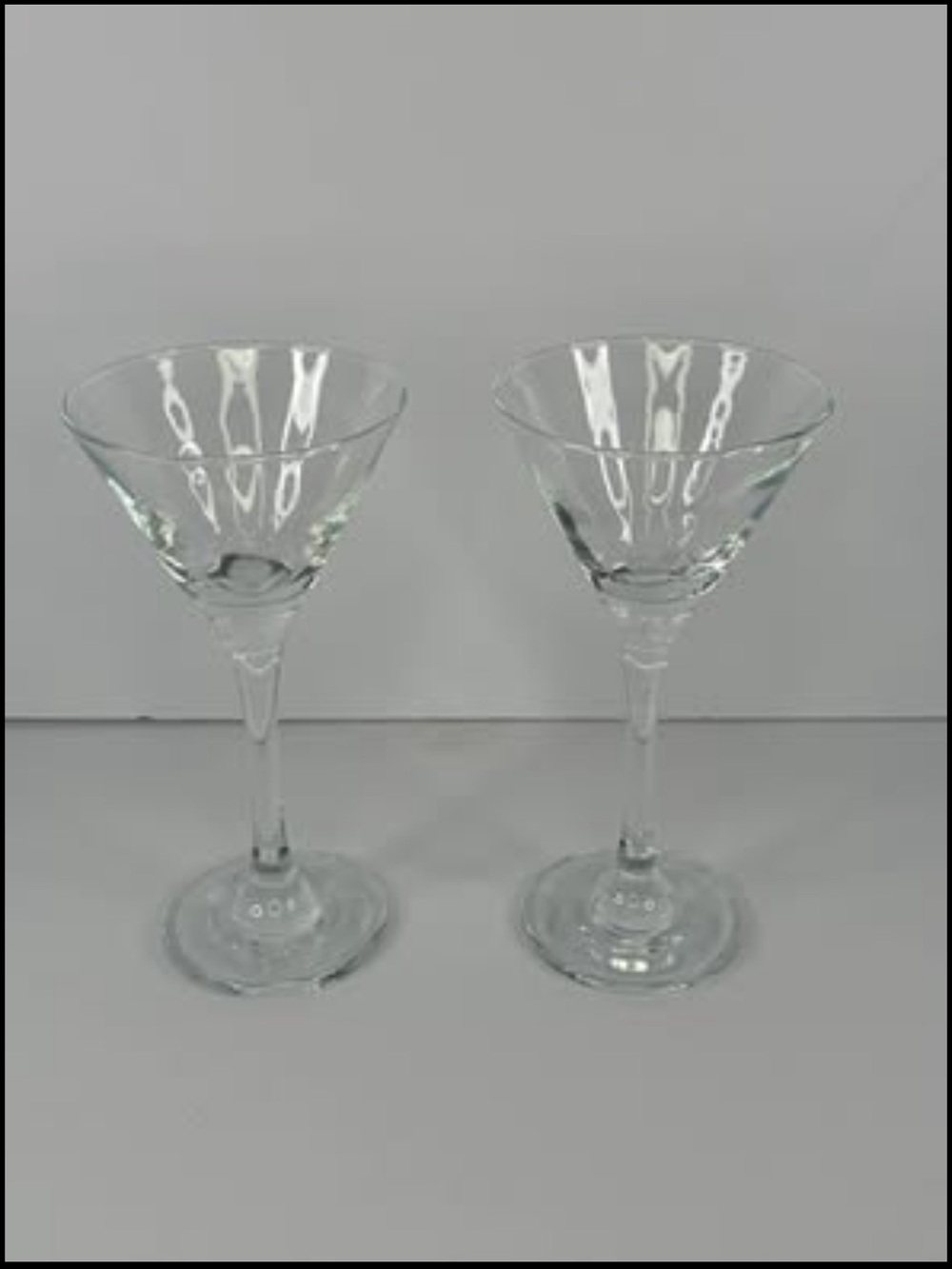 Classic Clear Martini Coupes - Set of 2
